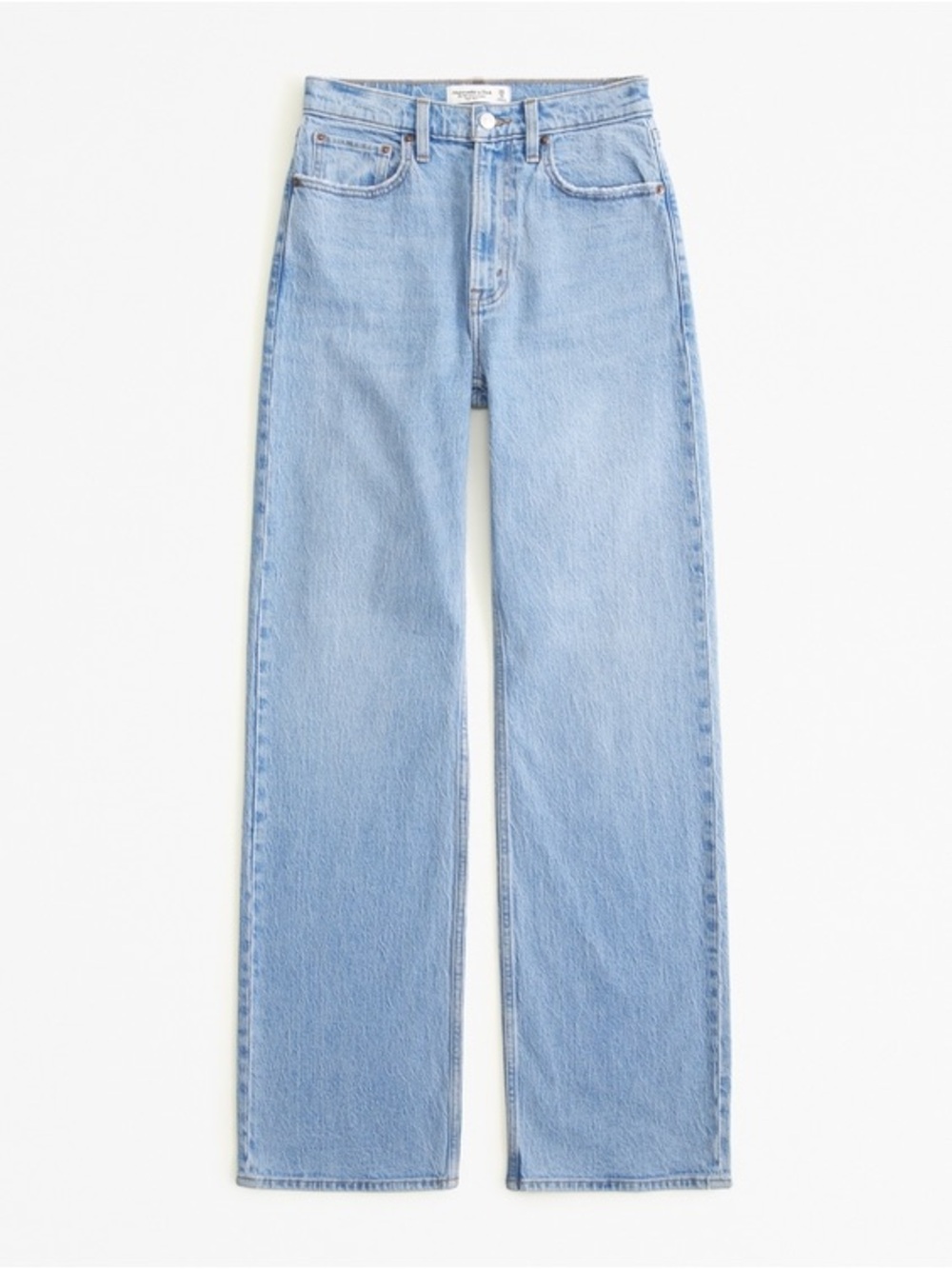 Abercrombie Light Blue Women's Straight-Leg Jeans